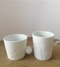 rabbit & deer mugs / tealight holders