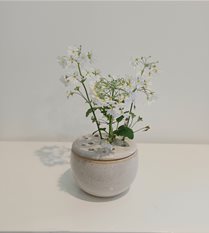 lotus foraging bowl - sand speckle