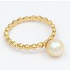 Solitaire pearl ring