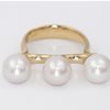 Three pearl ring