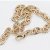 Gold anchor bracelet
