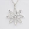 Silver petal flower