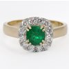 Emerald and diamond cluster