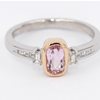 Pink topaz ring