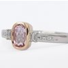 Pink topaz ring