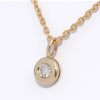 Round diamond pendant