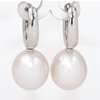 Oval white pearls