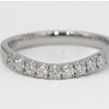 Curved diamond band