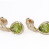 Pear peridot earrings