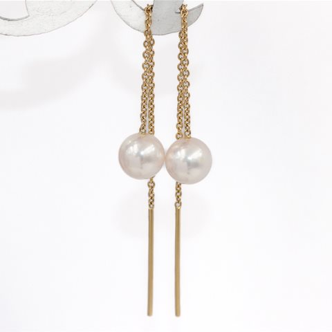 Threaded Cultured pearls