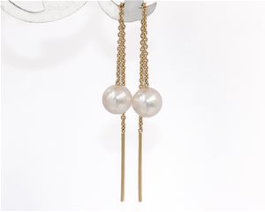 Threaded Cultured pearls
