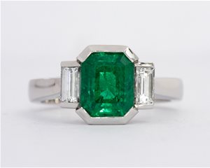 Octagonal emerald