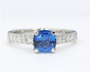 Fine blue sapphire