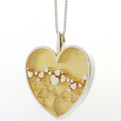 Silver and Gold Hearts
