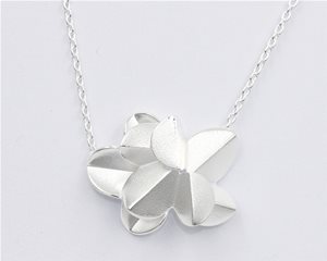 Frosted petal pendant
