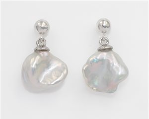 Keshi bead earrings