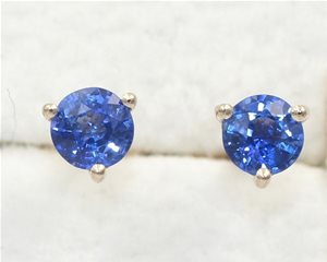Blue sapphire studs
