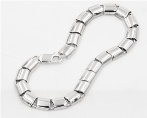 silver ribbon bracelet