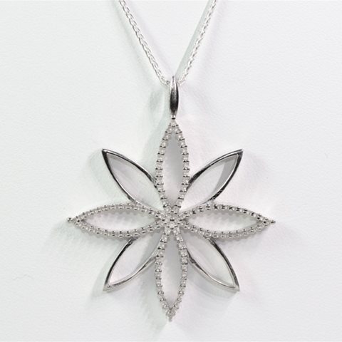 Large Silver Flower