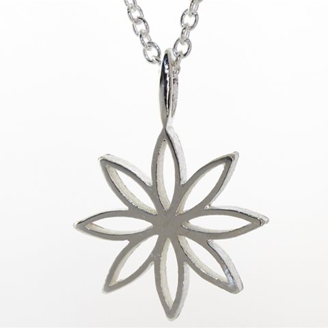 Small silver flower