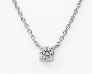 White diamond pendant