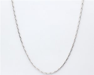 Silver barley corn chain