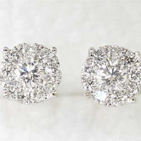 Diamond pave earrings